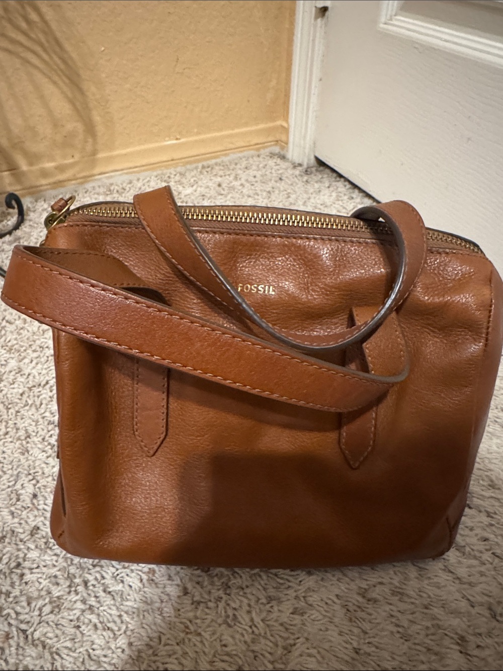 Fossil Sydney Bag with Gold Hardware